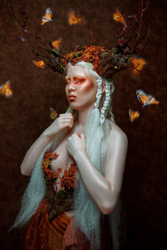 monarch costume and makeup - candy makeup artist