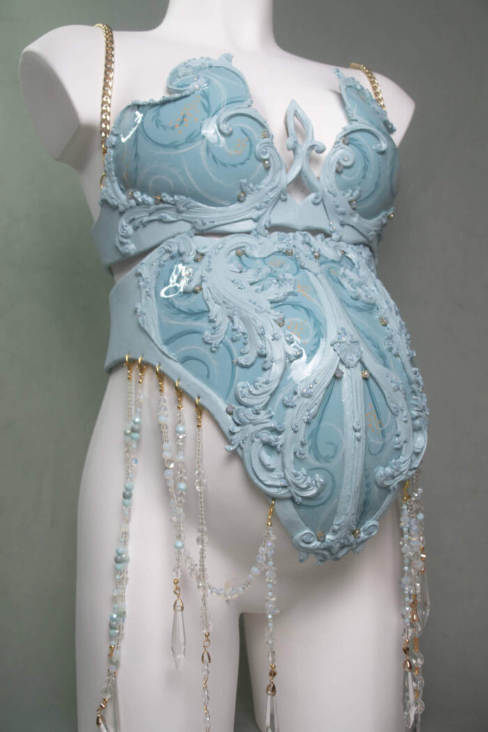 baby blue pregnancy set - candy makeup artist