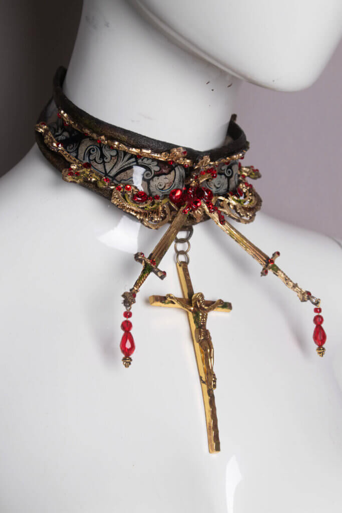 stained glass choker - candy makeup artist