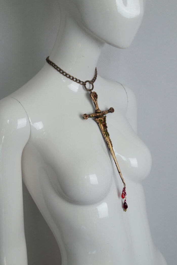 Dagger necklace - candy makeup artist