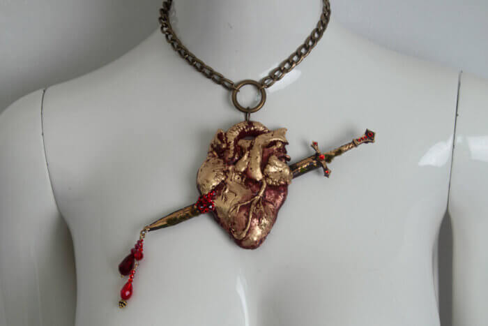 heart necklace - candy makeup artist