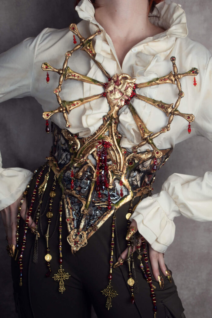 Sacred heart waspie -candy makeup artist