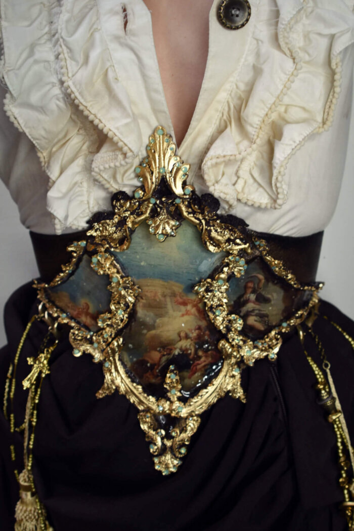 Baroque painterly corset - candy makeup artist