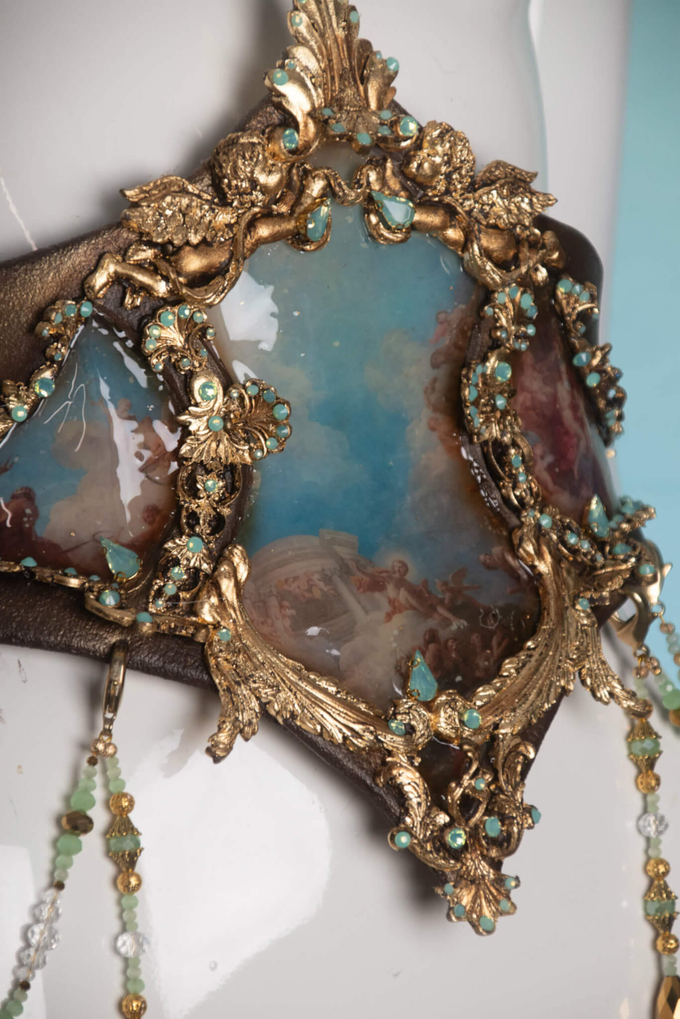 Baroque painterly corset - candy makeup artist