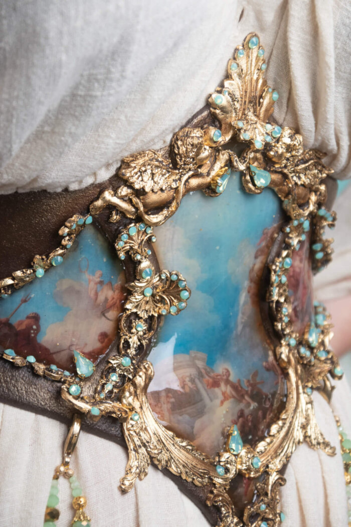 Baroque painterly corset - candy makeup artist