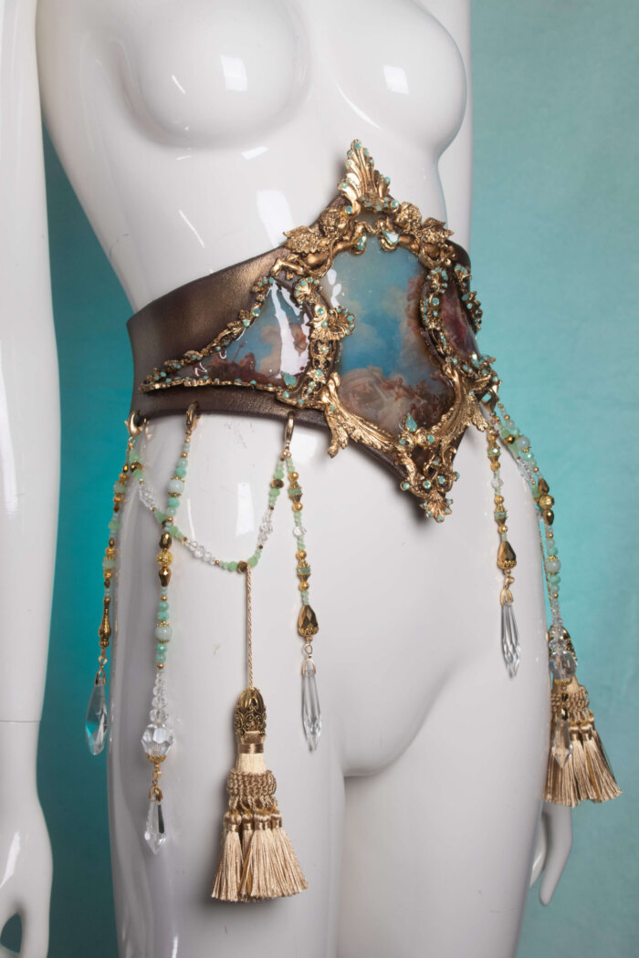 Baroque painterly corset - candy makeup artist