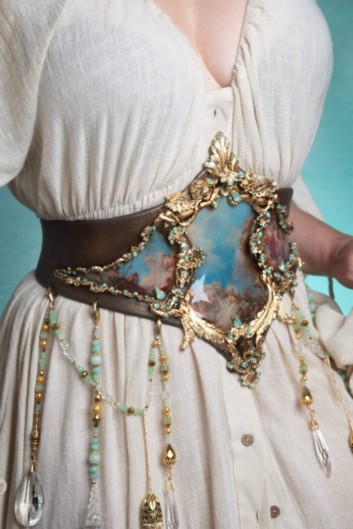 Baroque painterly corset - candy makeup artist
