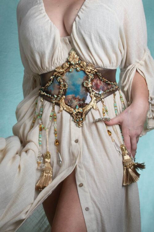Baroque painterly corset - candy makeup artist