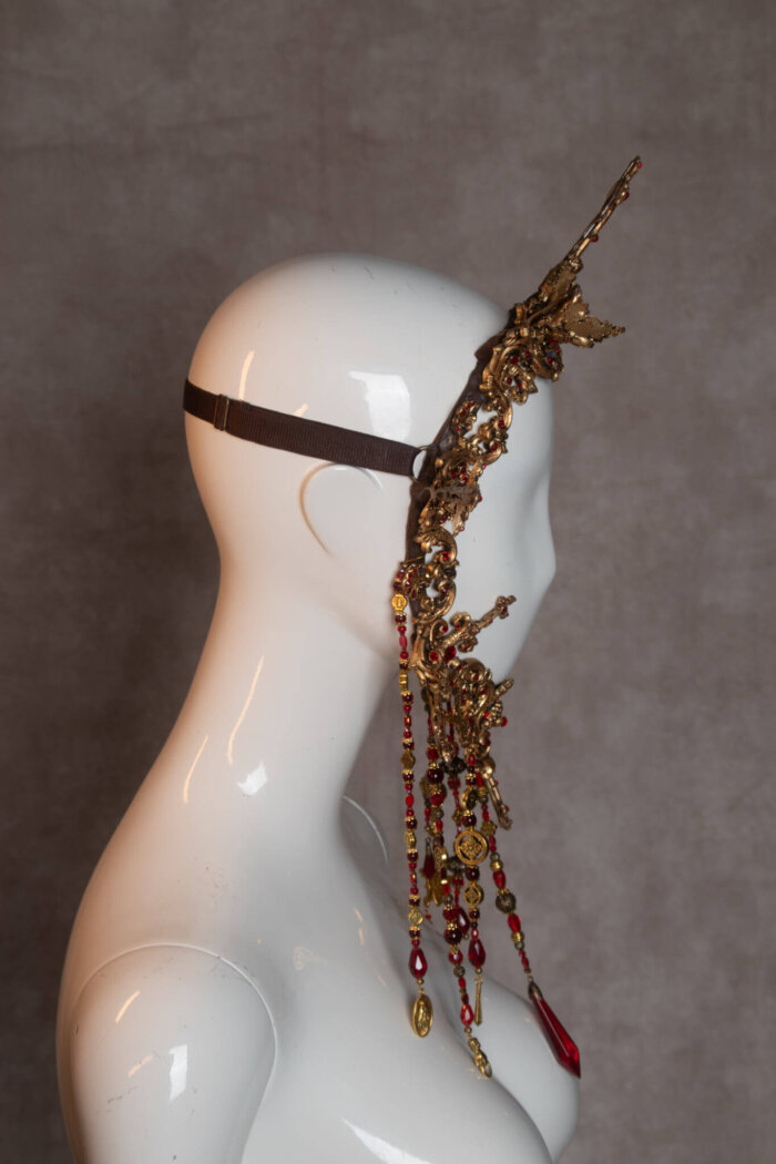 halsey cross frame headpiece - candy makeup artist