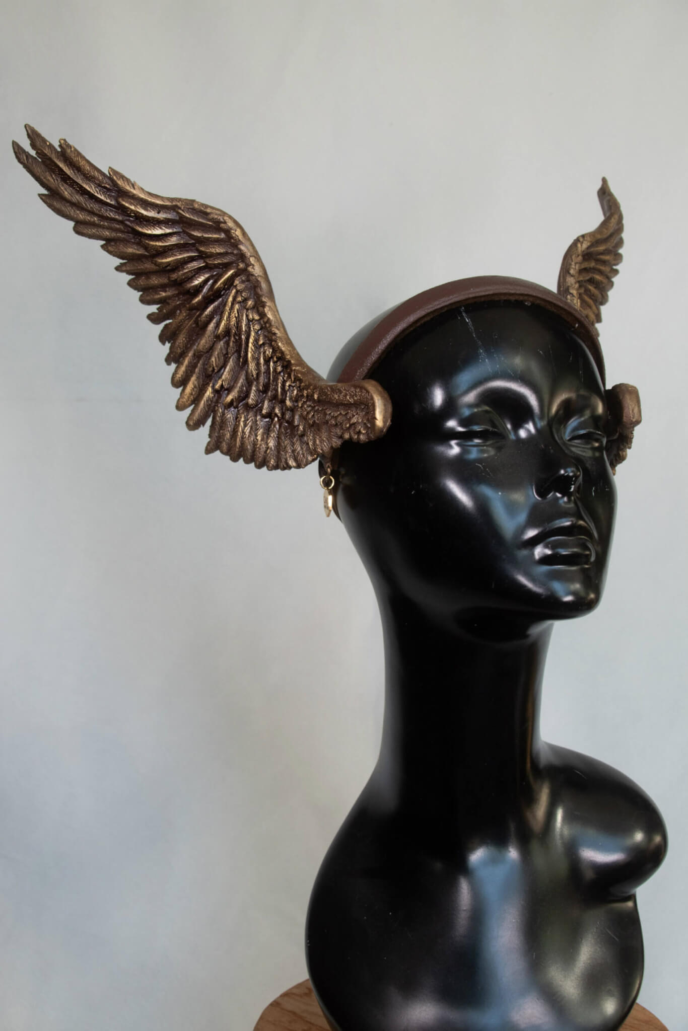brown gold valkyrie headdress - candy makeup artist