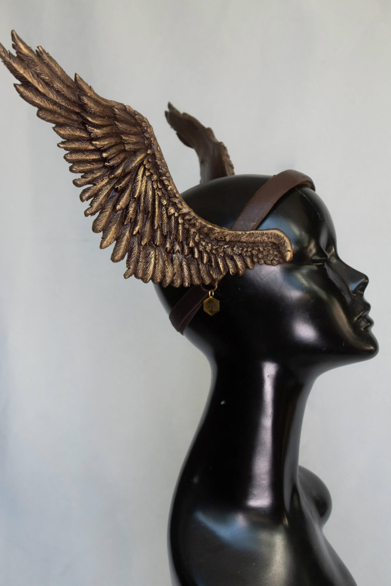 brown gold valkyrie headdress - candy makeup artist