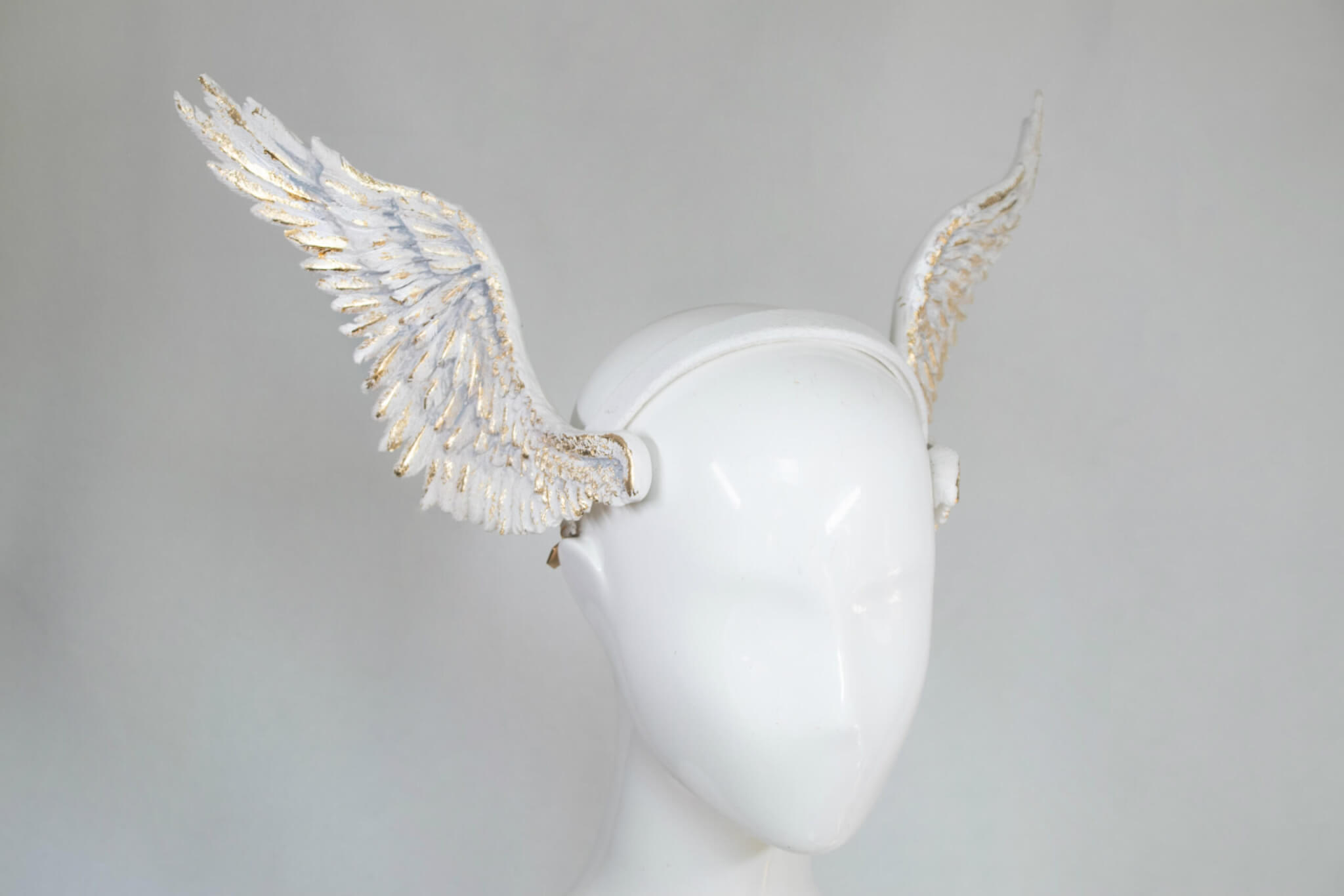 White valkyrie headdress - candy makeup artist