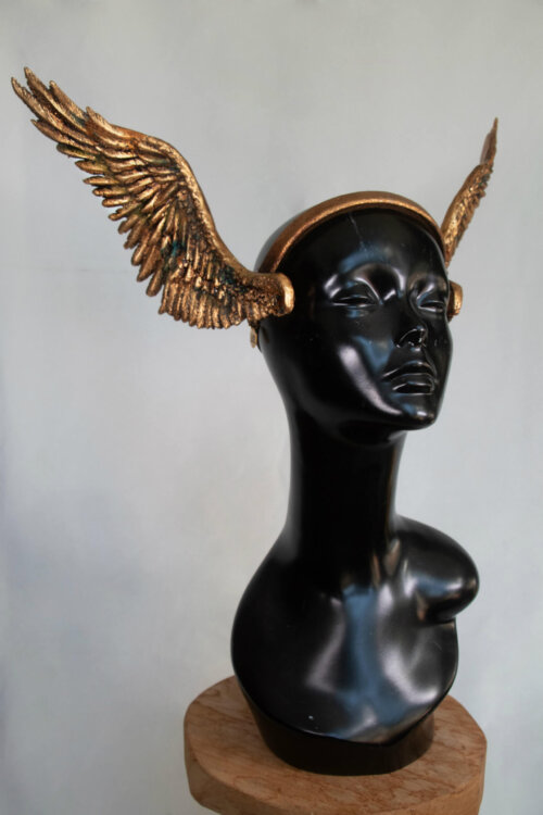 Ancient gold valkyrie headdress - candy makeup artist