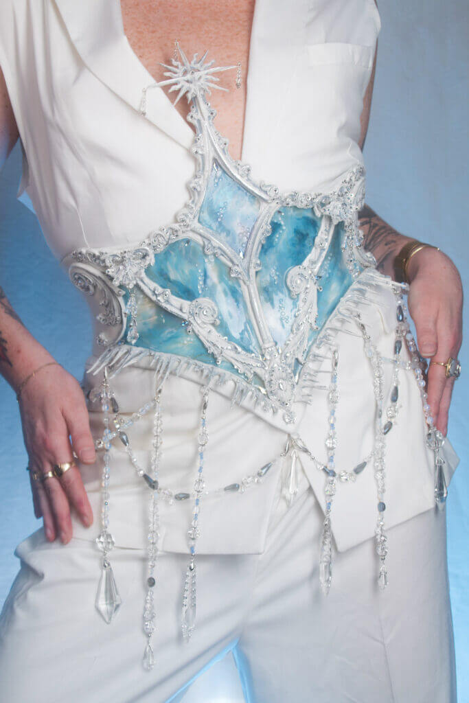 Frozen crystal corset - candy makeup artist