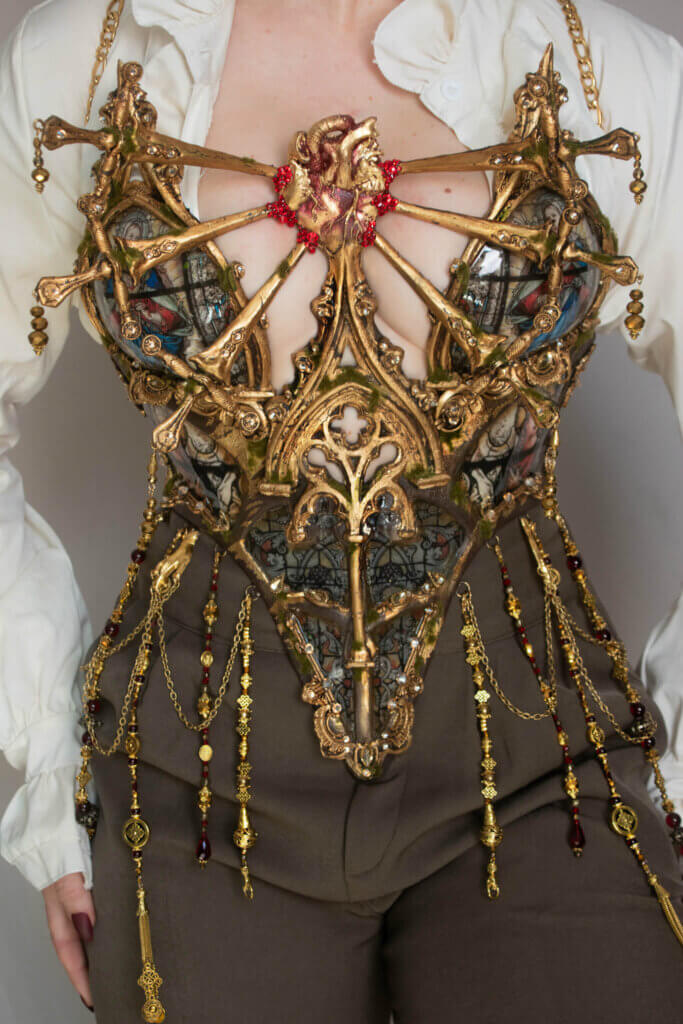 Full stained glass corset - candy makeup artist