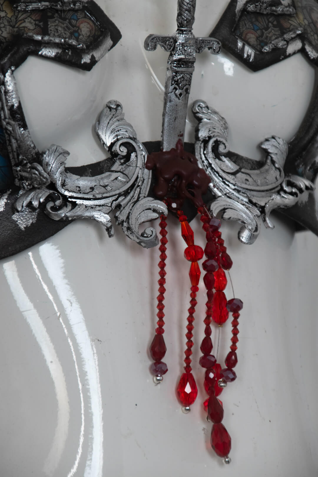 stained glass bra silver - candy makeup artist