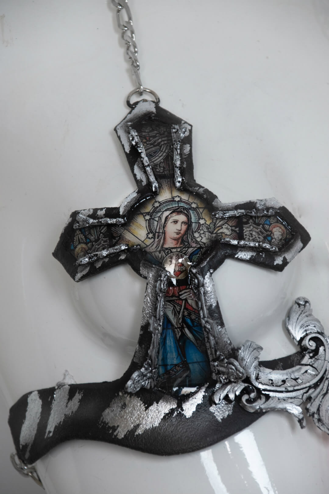 stained glass bra silver - candy makeup artist