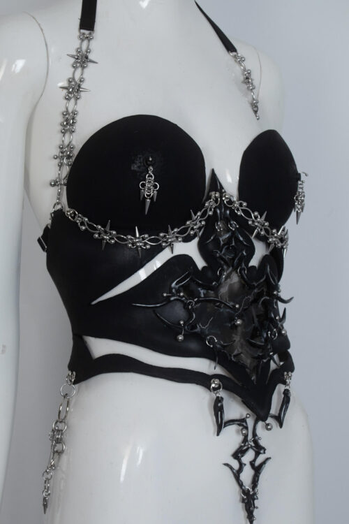 Pierced tribal full corset - candy makeup artist